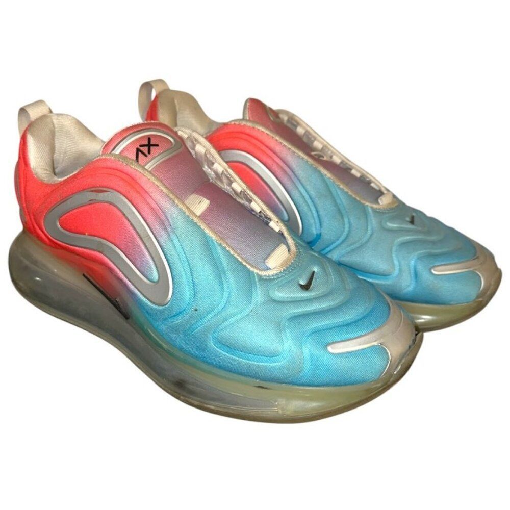 Women's Nike Air Max 720 Lava Glow Pink Sea Blue Fury Size 8